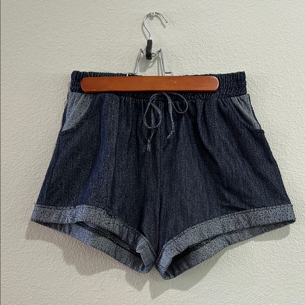 Shosho Blue Jean Shorts Relaxed Fit